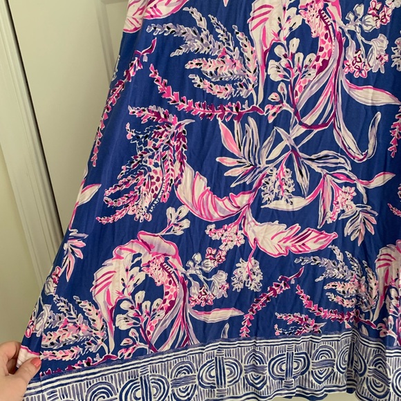 Lilly Pulitzer Ophelia Swing Dress in the Iris Blue Wild Within print size XL - Picture 5 of 7